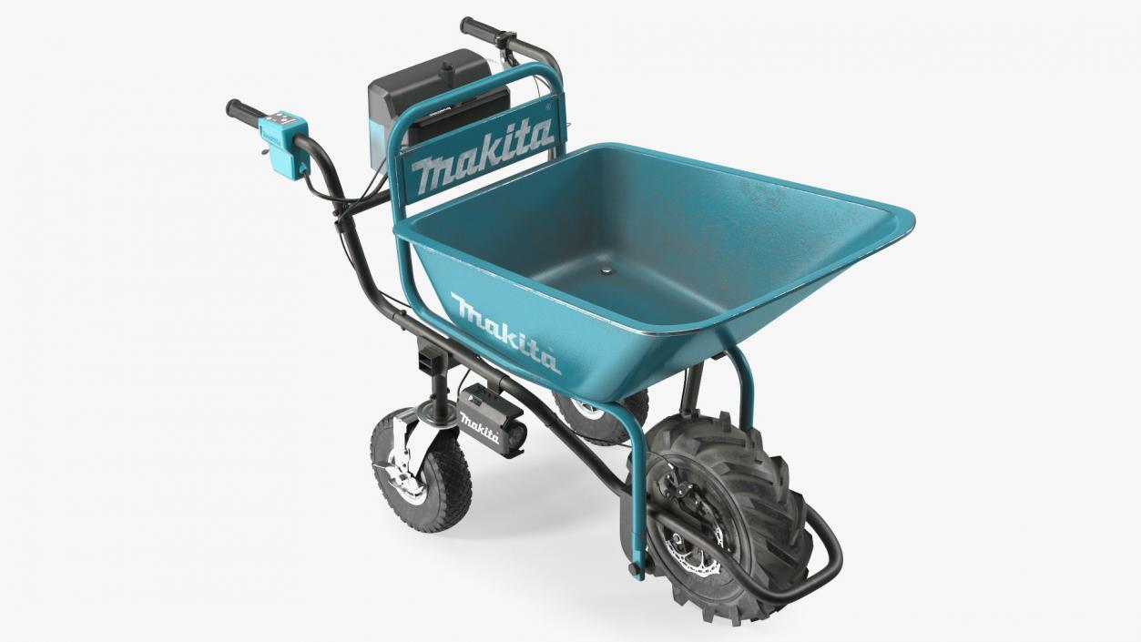 Makita DCU180ZB Electric Wheelbarrow with Bucket Dusty 3D model