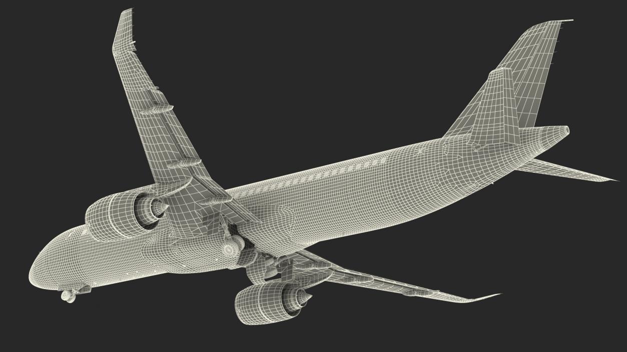 Narrow Body Airliner Rigged 3D