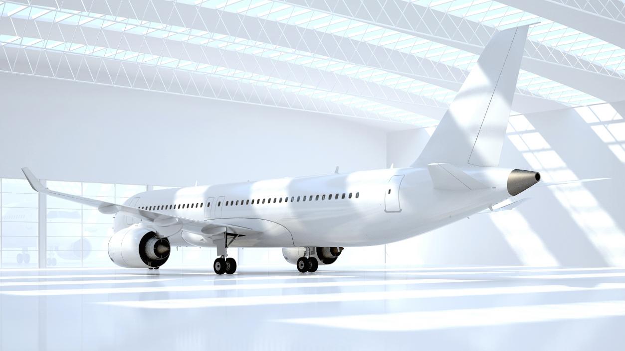 Narrow Body Airliner Rigged 3D