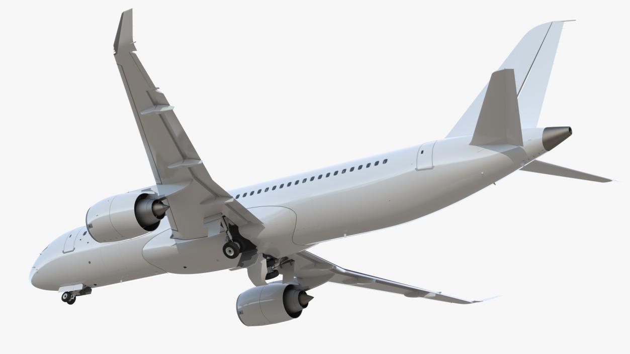 Narrow Body Airliner Rigged 3D