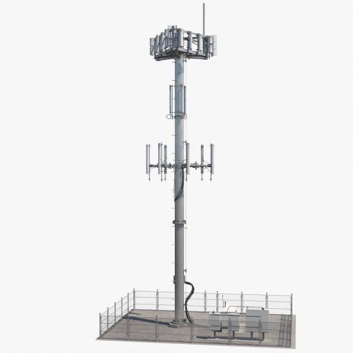 Cellular Tower Site 3D model