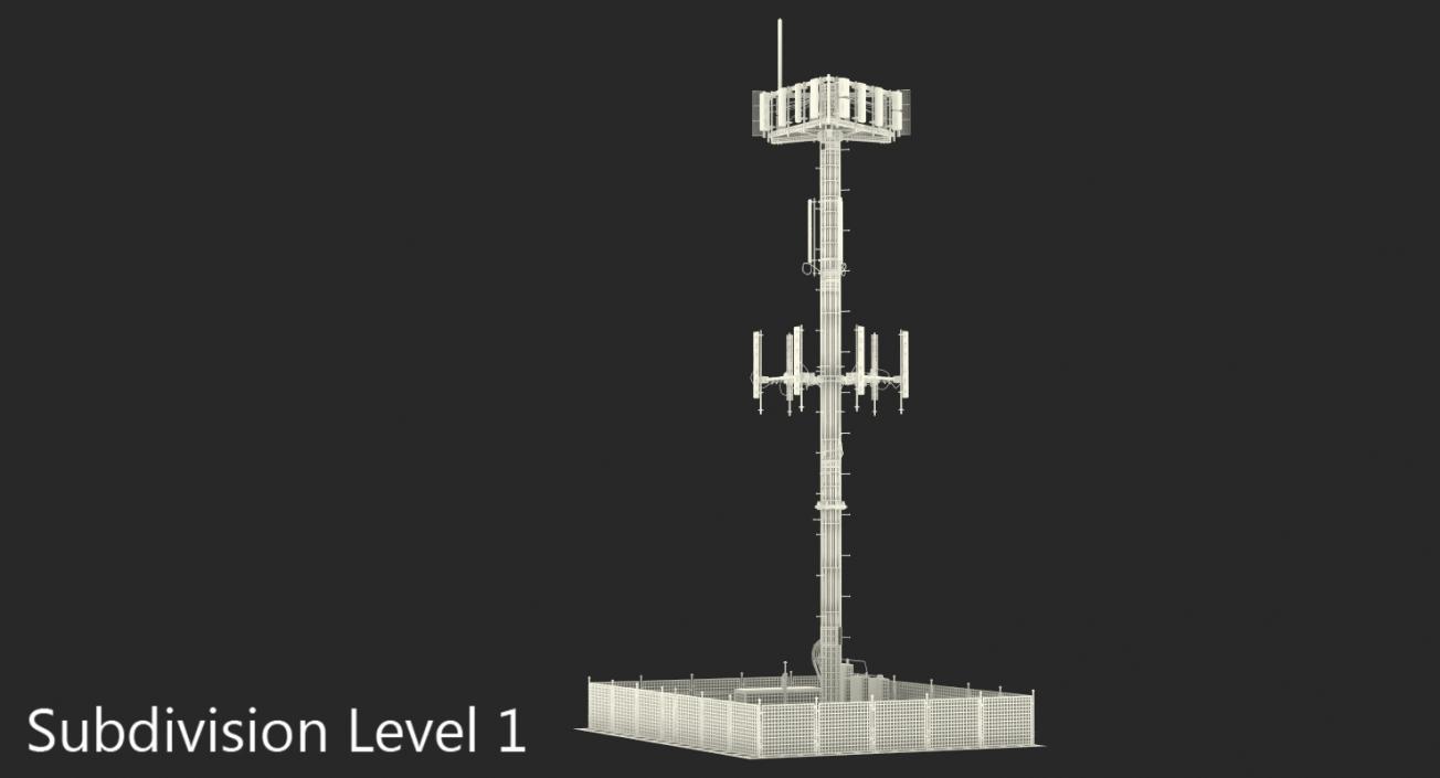 Cellular Tower Site 3D model