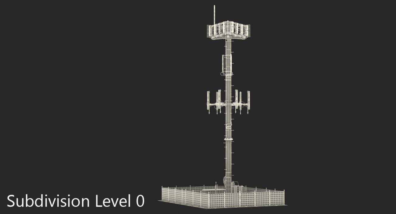 Cellular Tower Site 3D model