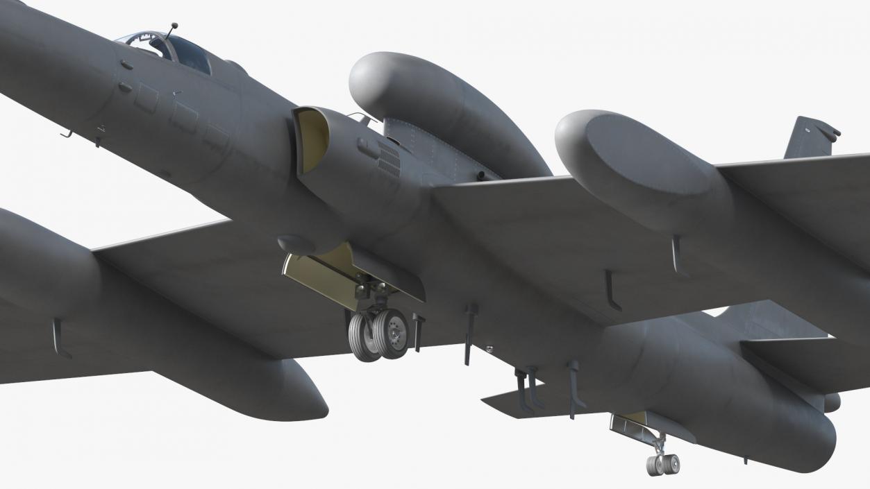 3D model High Altitude Surveillance Aircraft Grey