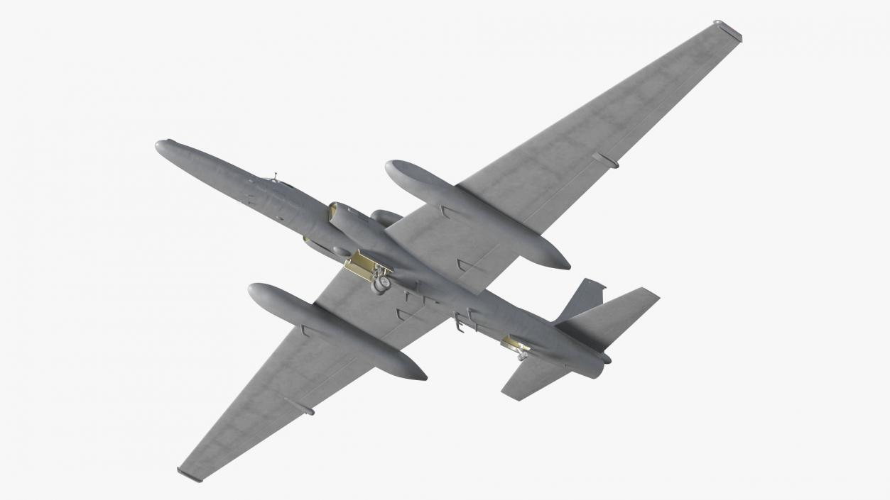 3D model High Altitude Surveillance Aircraft Grey