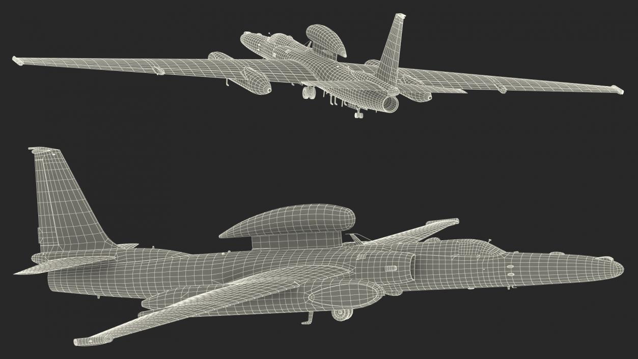 3D model High Altitude Surveillance Aircraft Grey