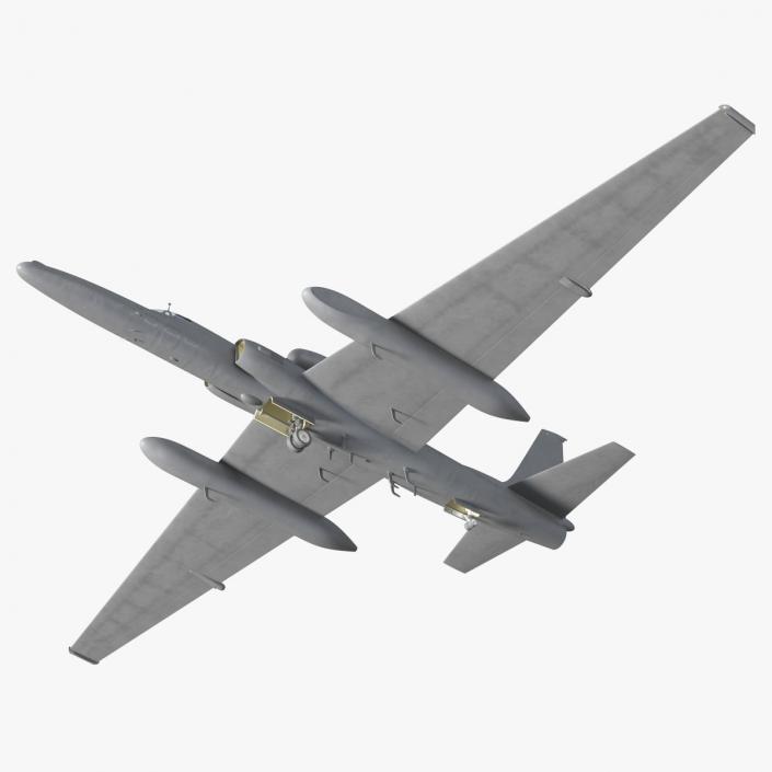 3D model High Altitude Surveillance Aircraft Grey