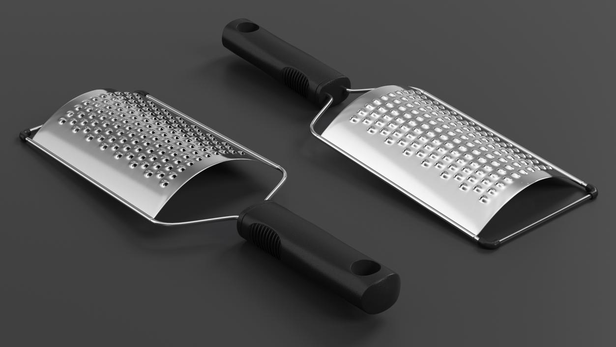 3D Cheese Grater with Black Handle