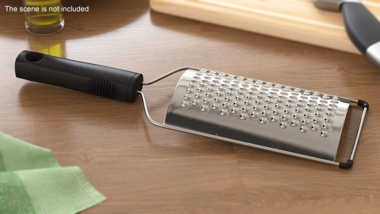 3D Cheese Grater with Black Handle