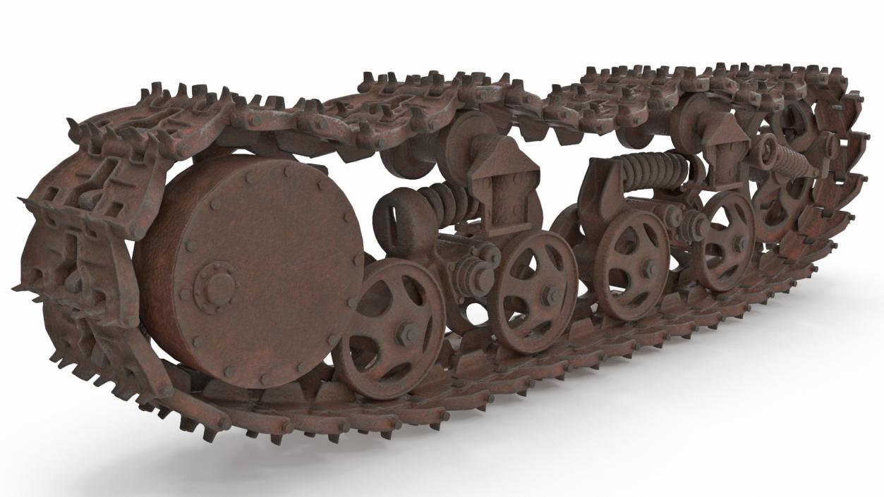 3D Old Caterpillar Track