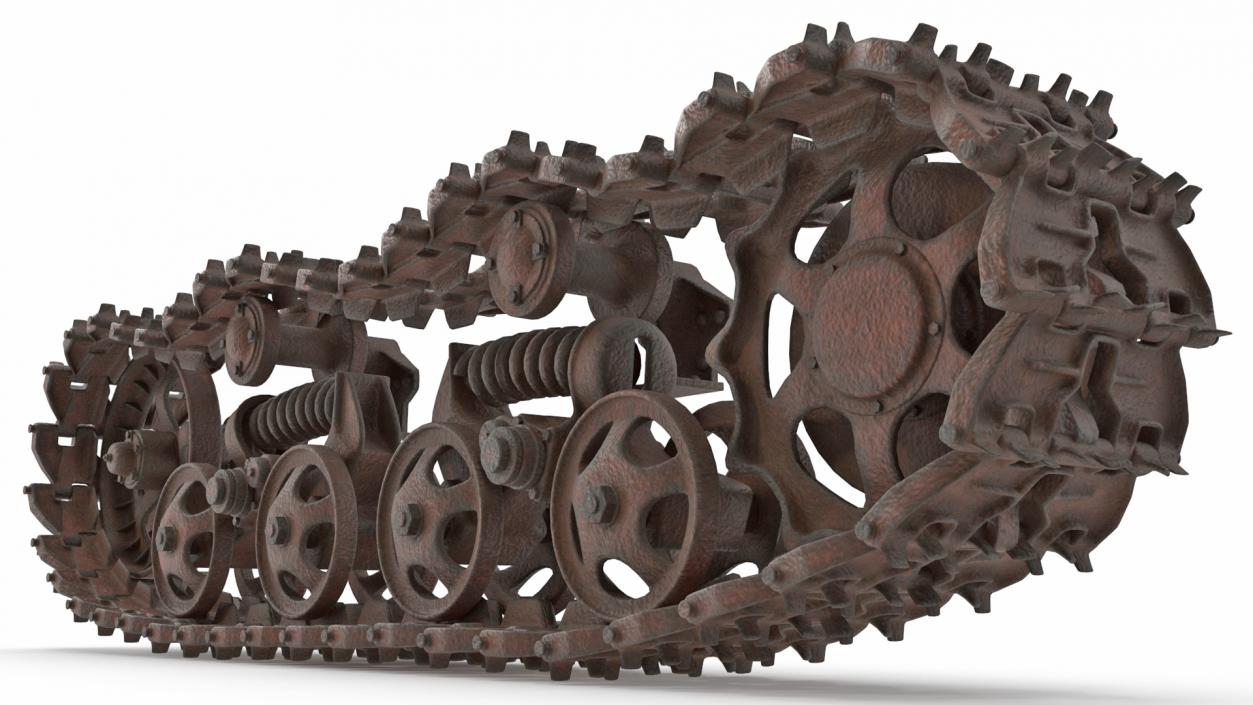 3D Old Caterpillar Track