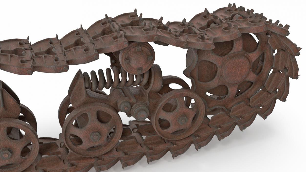 3D Old Caterpillar Track