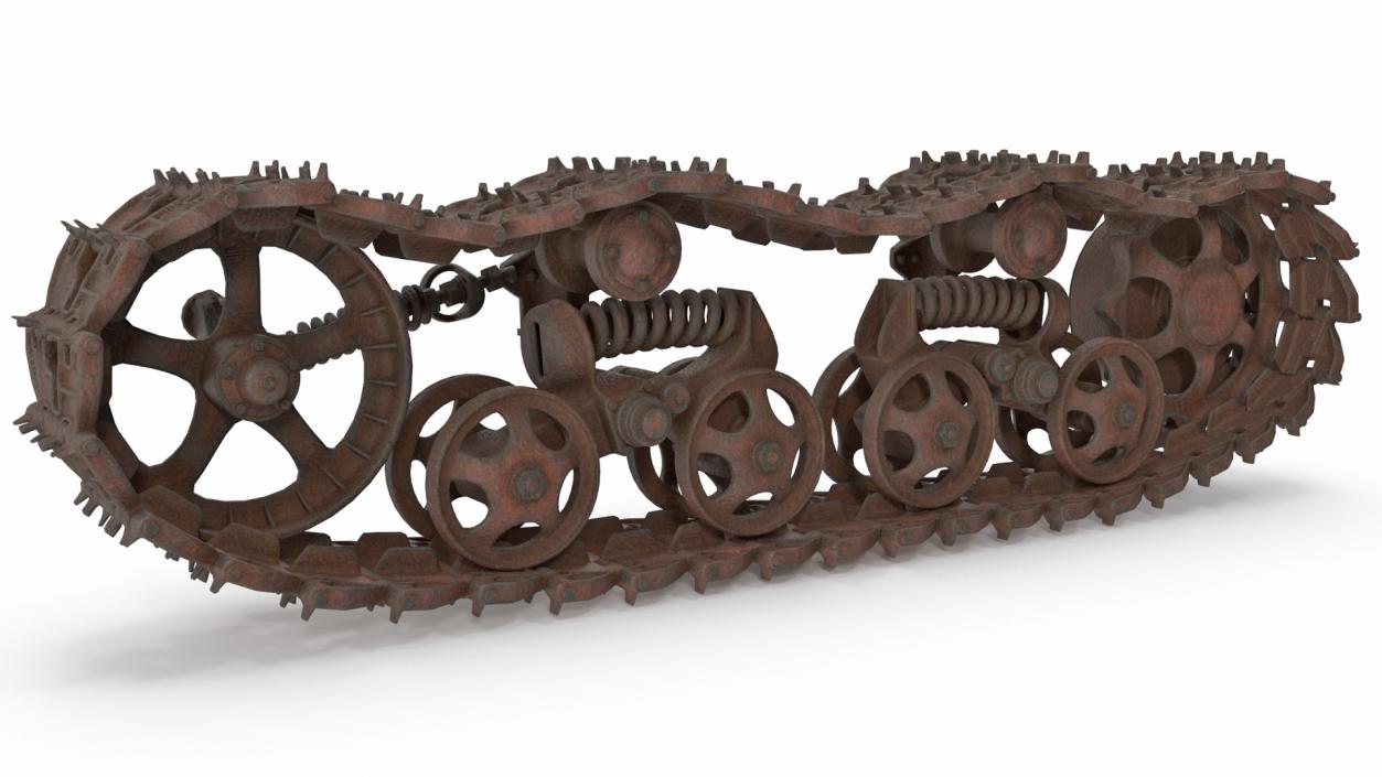 3D Old Caterpillar Track