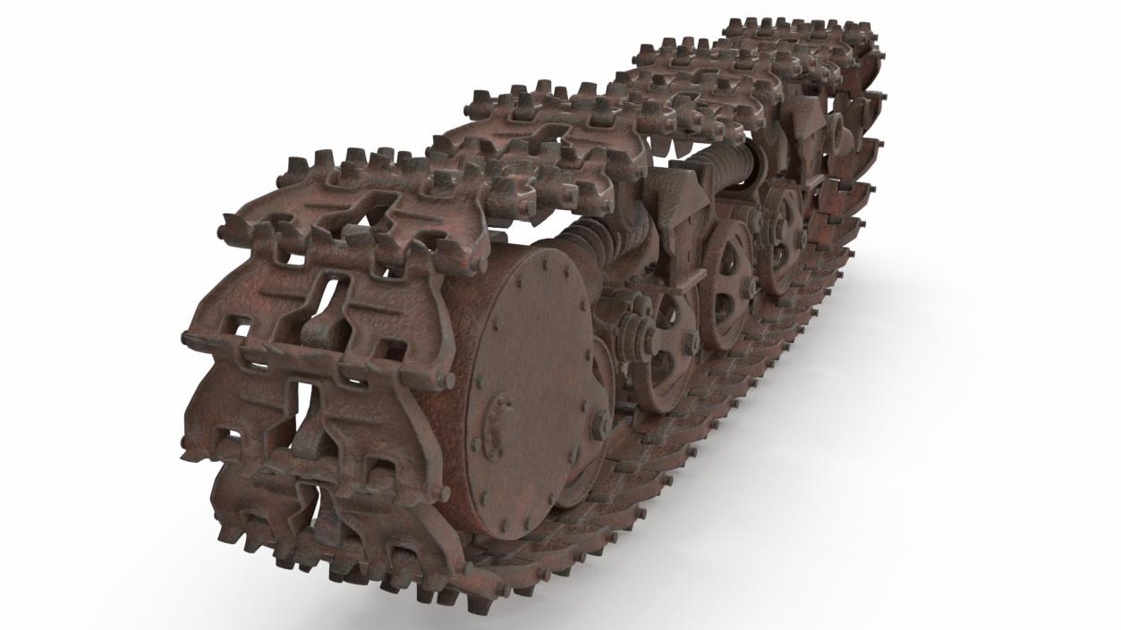 3D Old Caterpillar Track