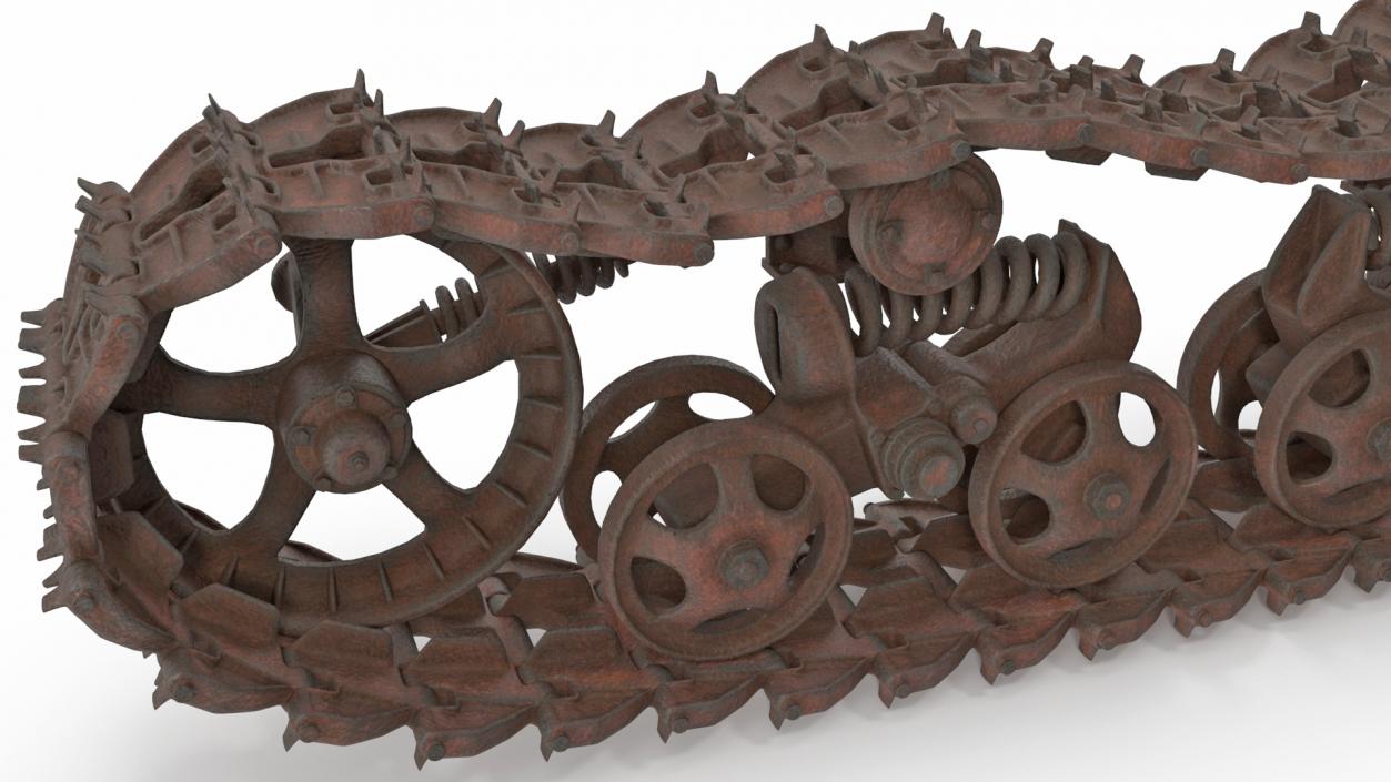 3D Old Caterpillar Track