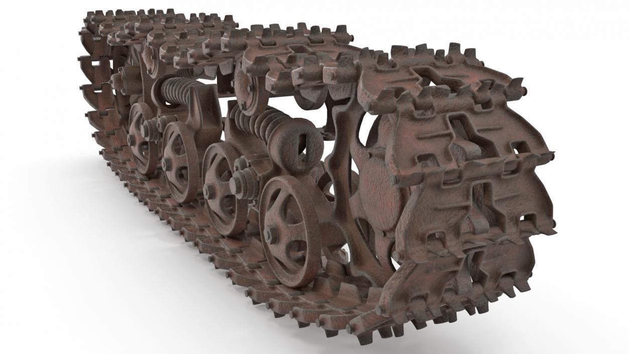 3D Old Caterpillar Track