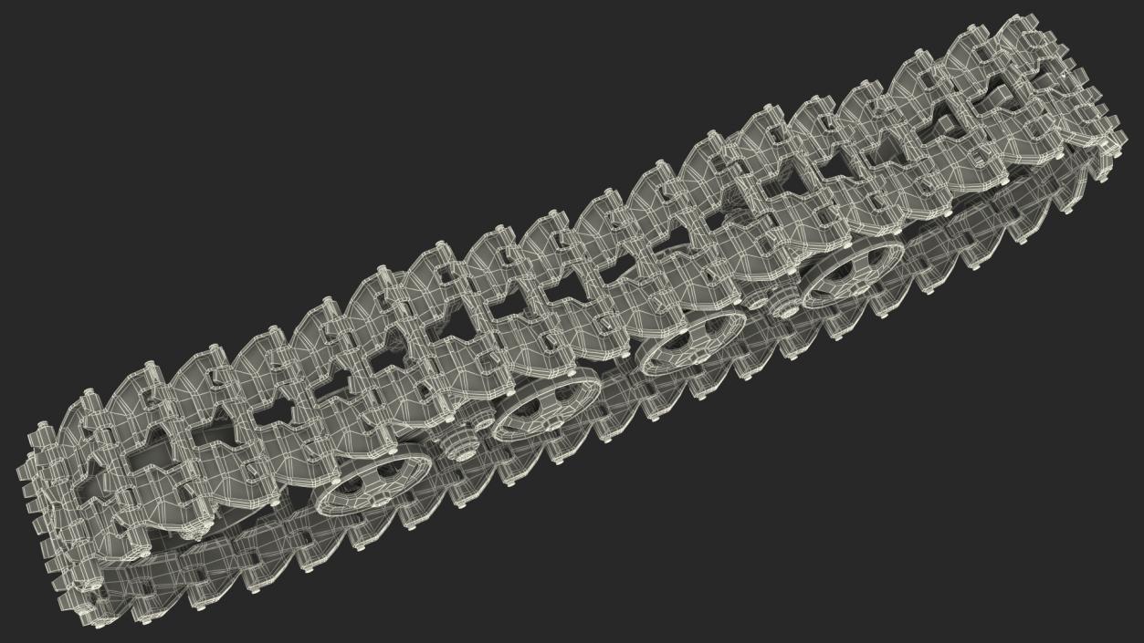 3D Old Caterpillar Track