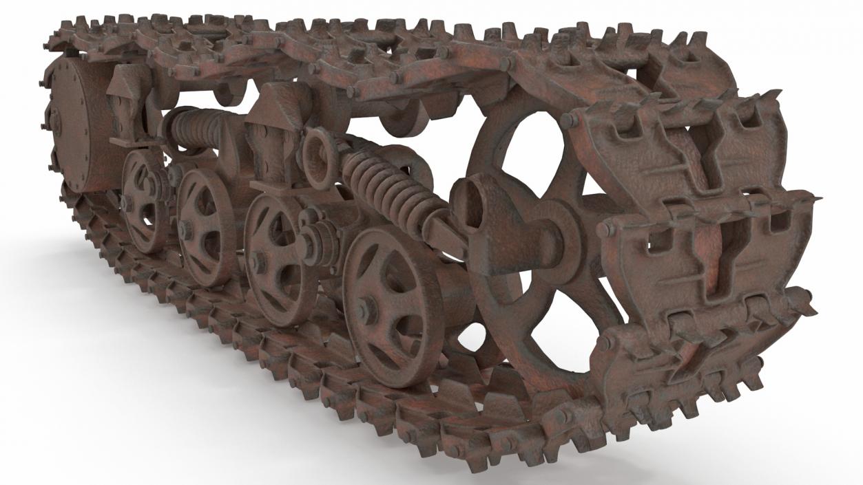 3D Old Caterpillar Track