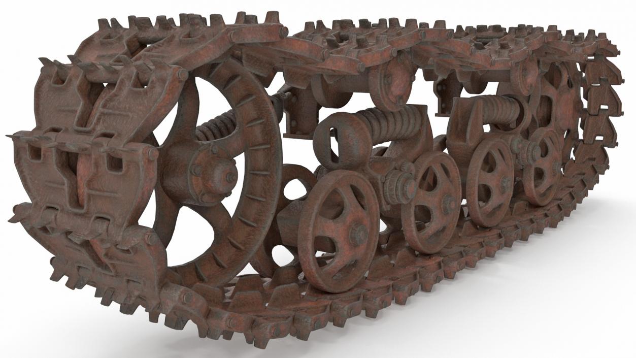 3D Old Caterpillar Track