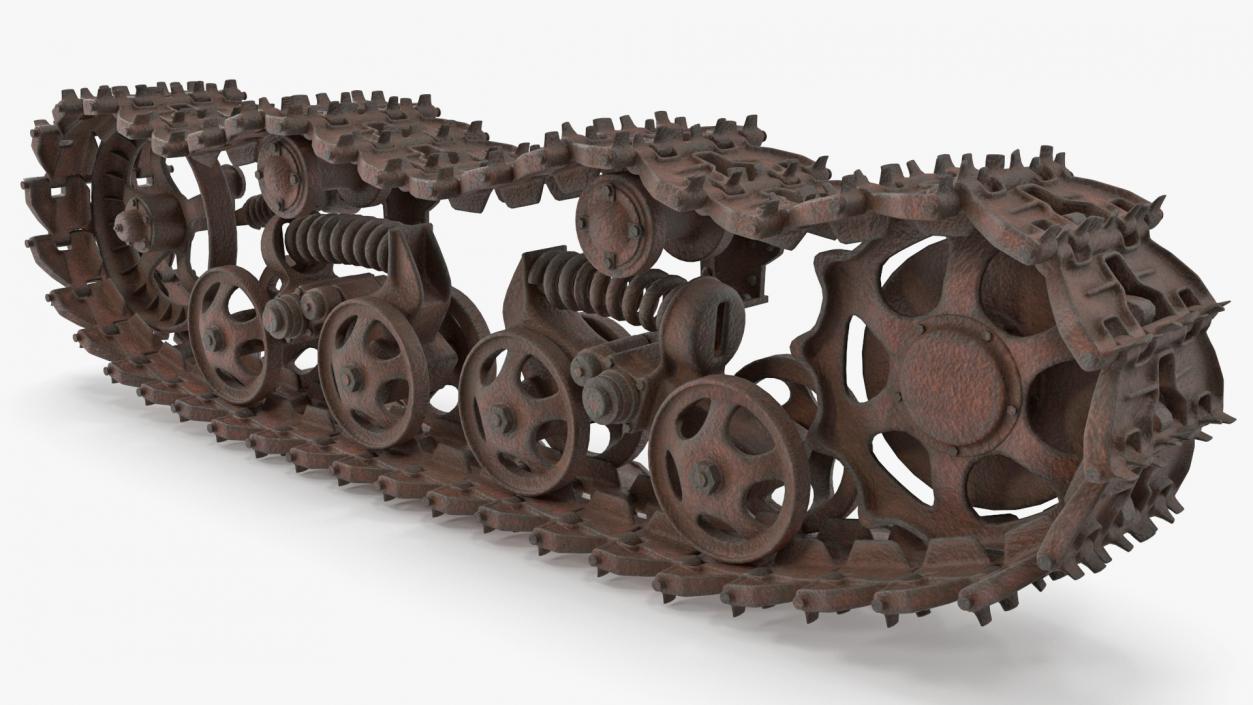 3D Old Caterpillar Track