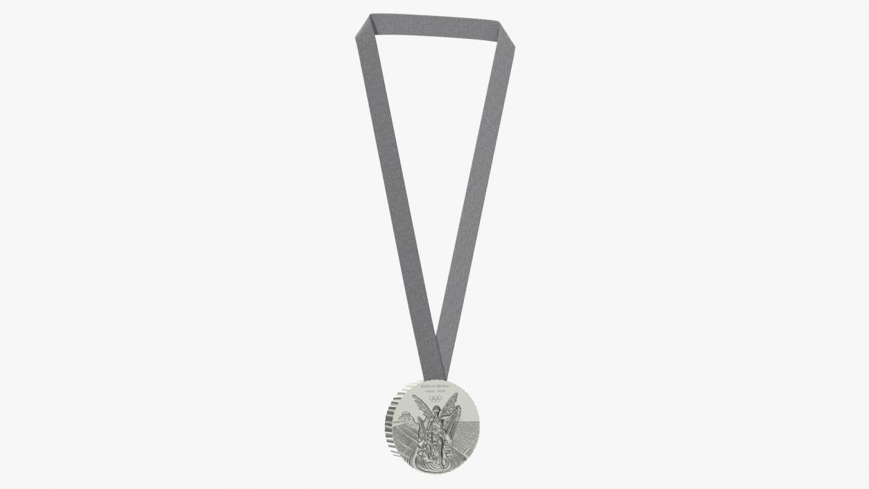 3D model Olympic Silver Medal 2024