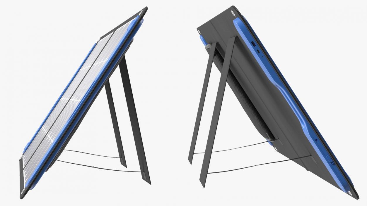 Foldable Portable Solar Panel 3D model