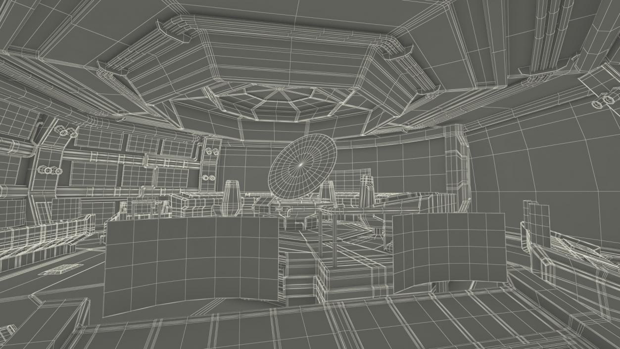 3D Futuristic Science Fiction Command Center