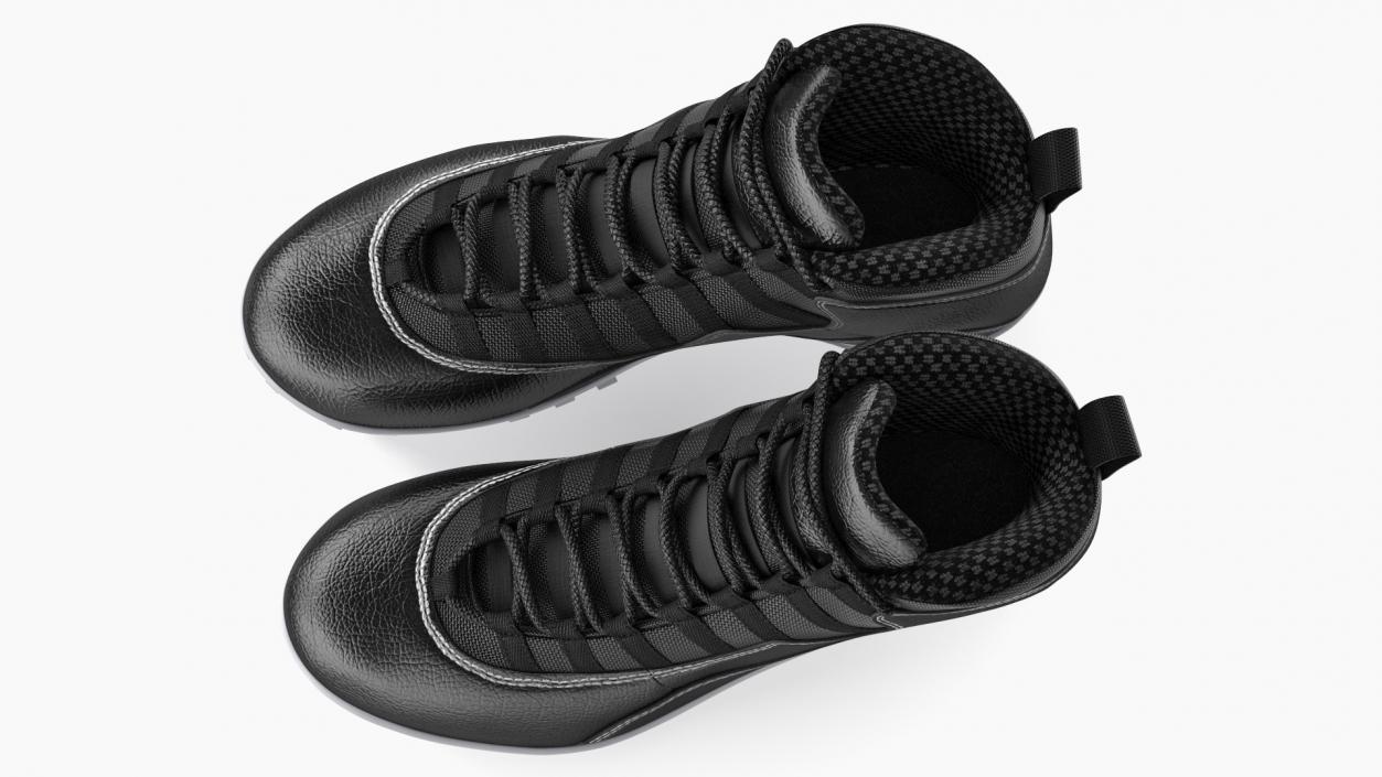 3D Baseball Cleats Black