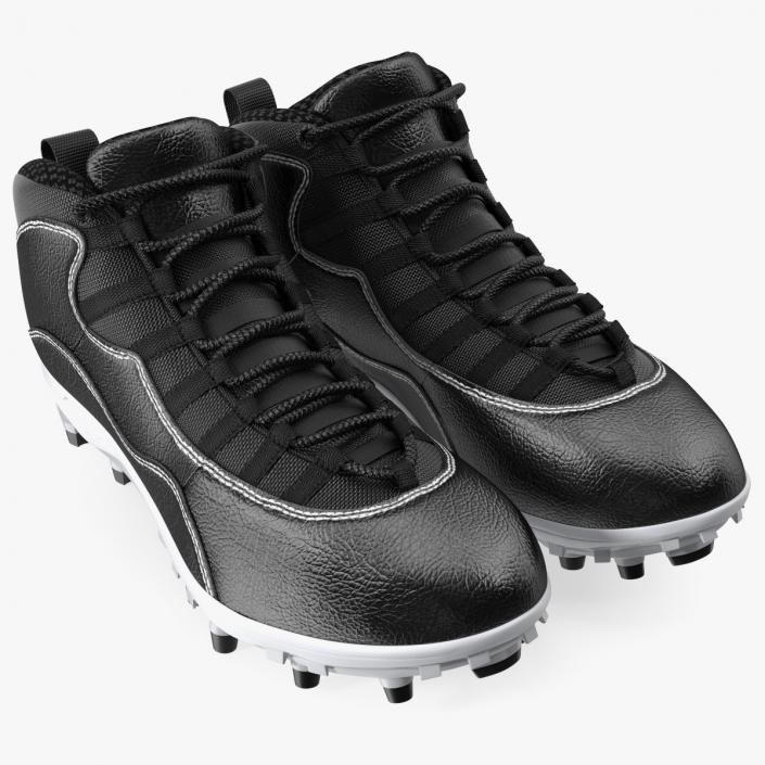 3D Baseball Cleats Black