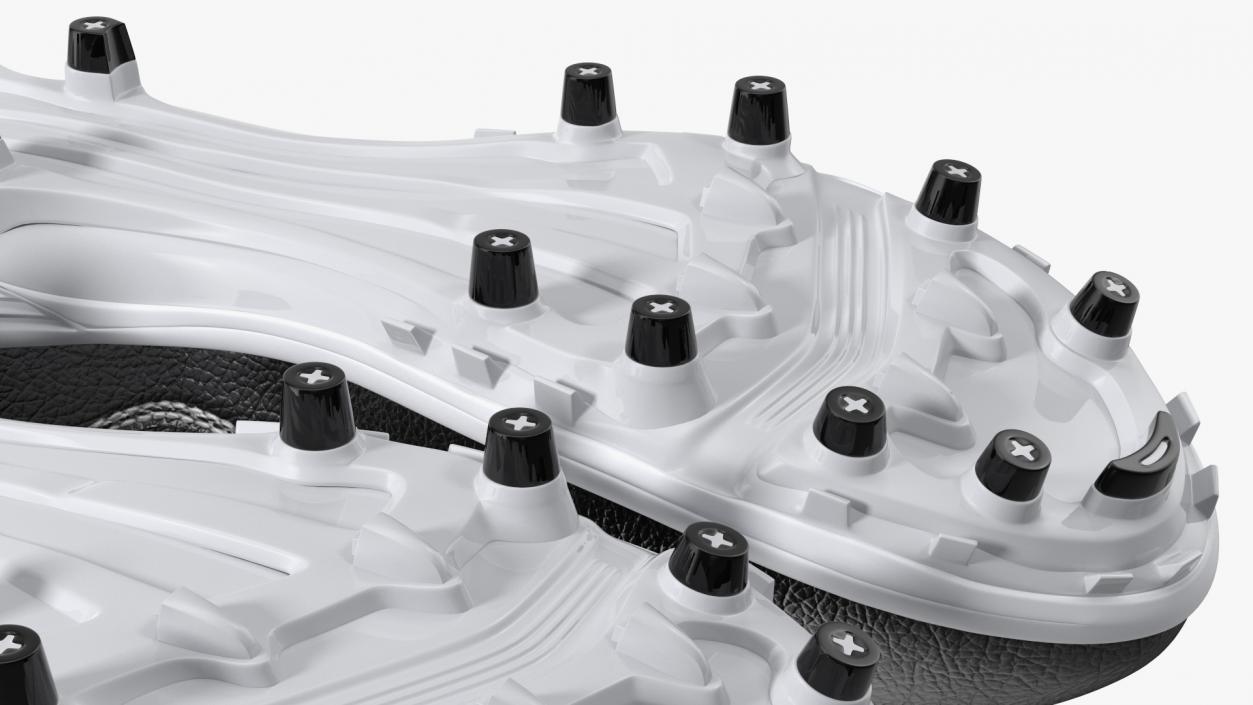 3D Baseball Cleats Black