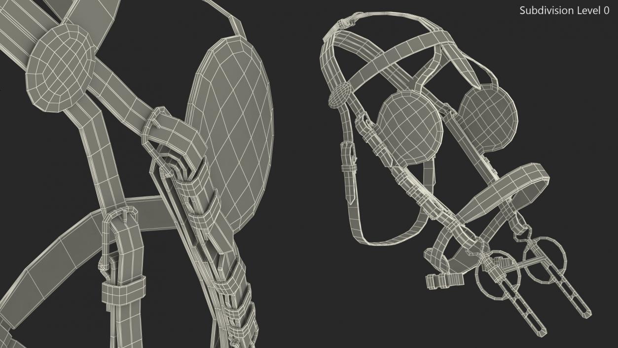 3D Horse Head Harness model