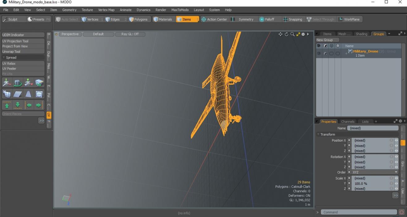 Military Drone 3D model