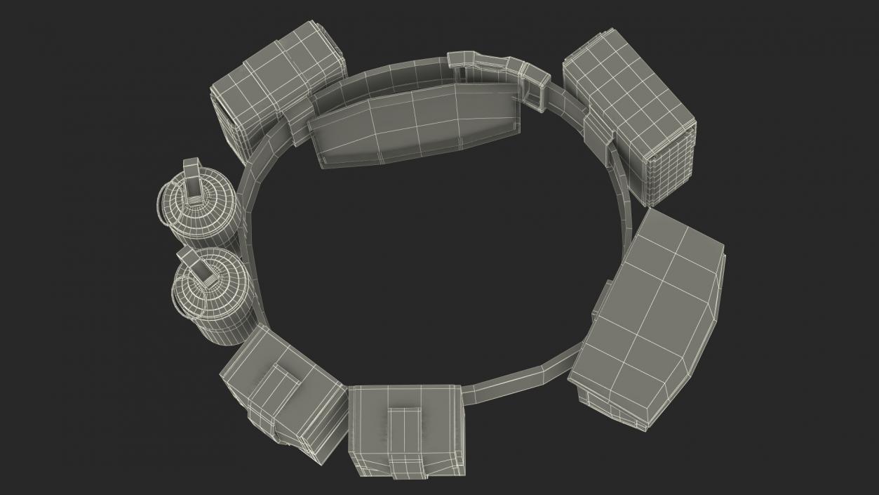 3D model Combat Soldiers Belt