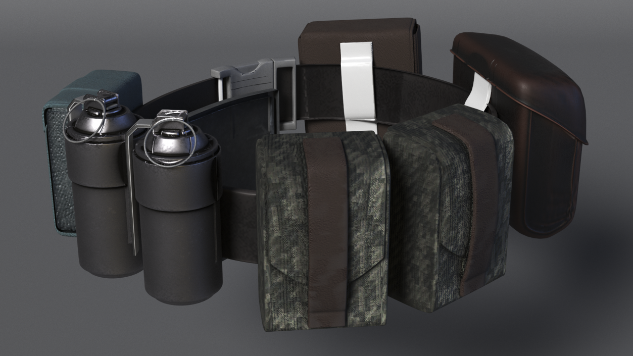 3D model Combat Soldiers Belt