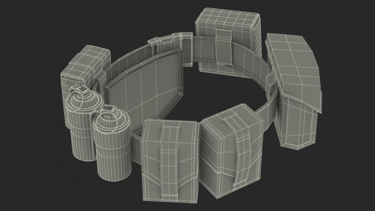 3D model Combat Soldiers Belt