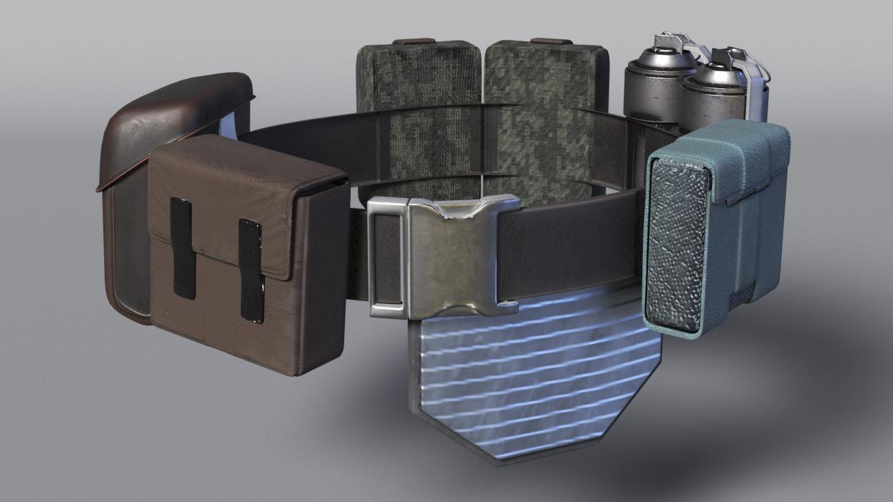 3D model Combat Soldiers Belt