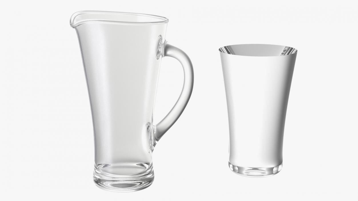 Glass Jugs With Water Collection 3 3D model