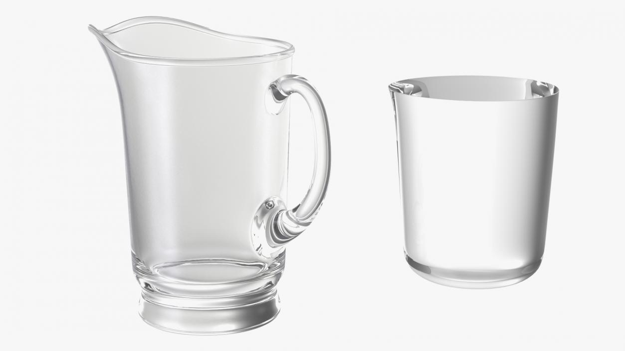 Glass Jugs With Water Collection 3 3D model