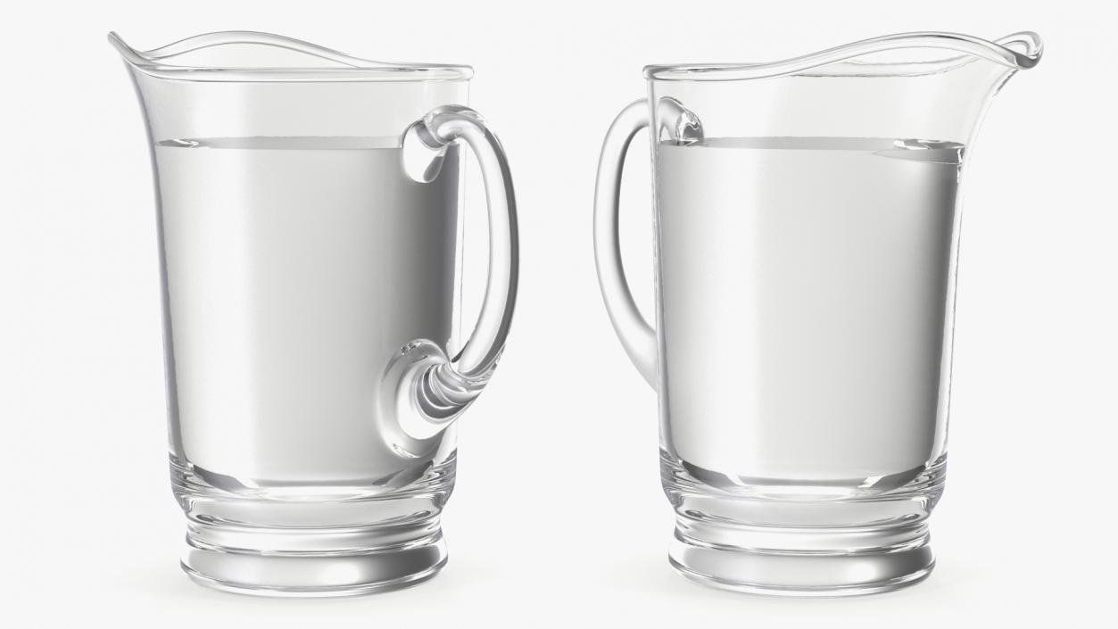 Glass Jugs With Water Collection 3 3D model