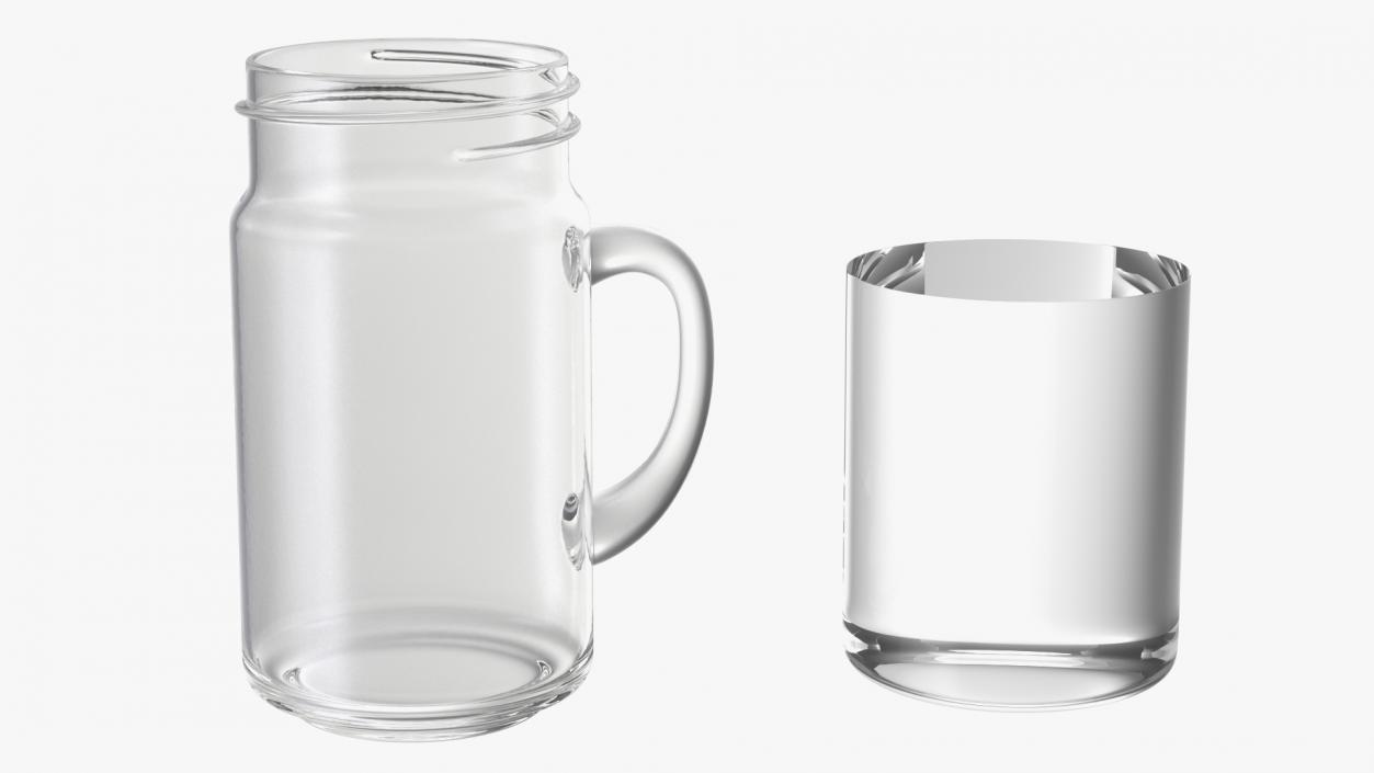 Glass Jugs With Water Collection 3 3D model