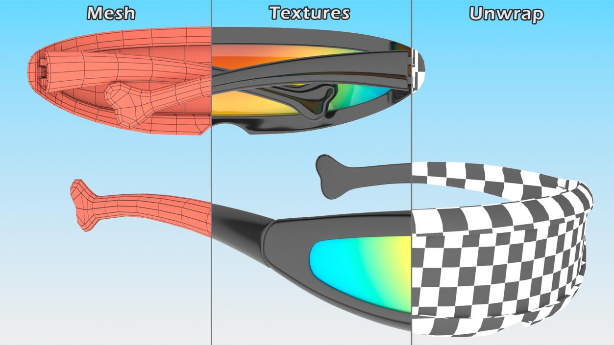 Party Sunglasses Collection 3 3D model