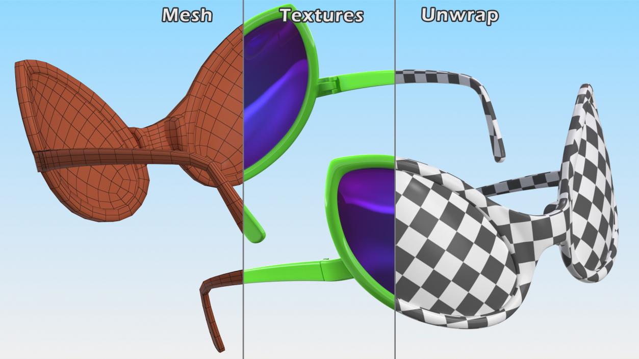 Party Sunglasses Collection 3 3D model