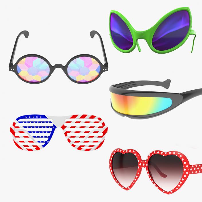 Party Sunglasses Collection 3 3D model