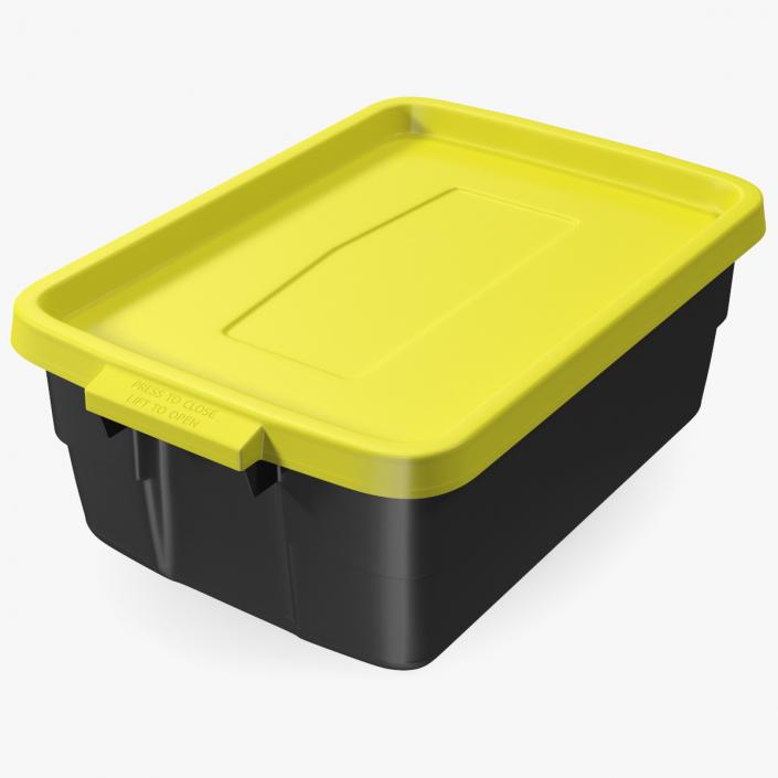 Polyethylene Storage Bin 10 Gallon 3D model