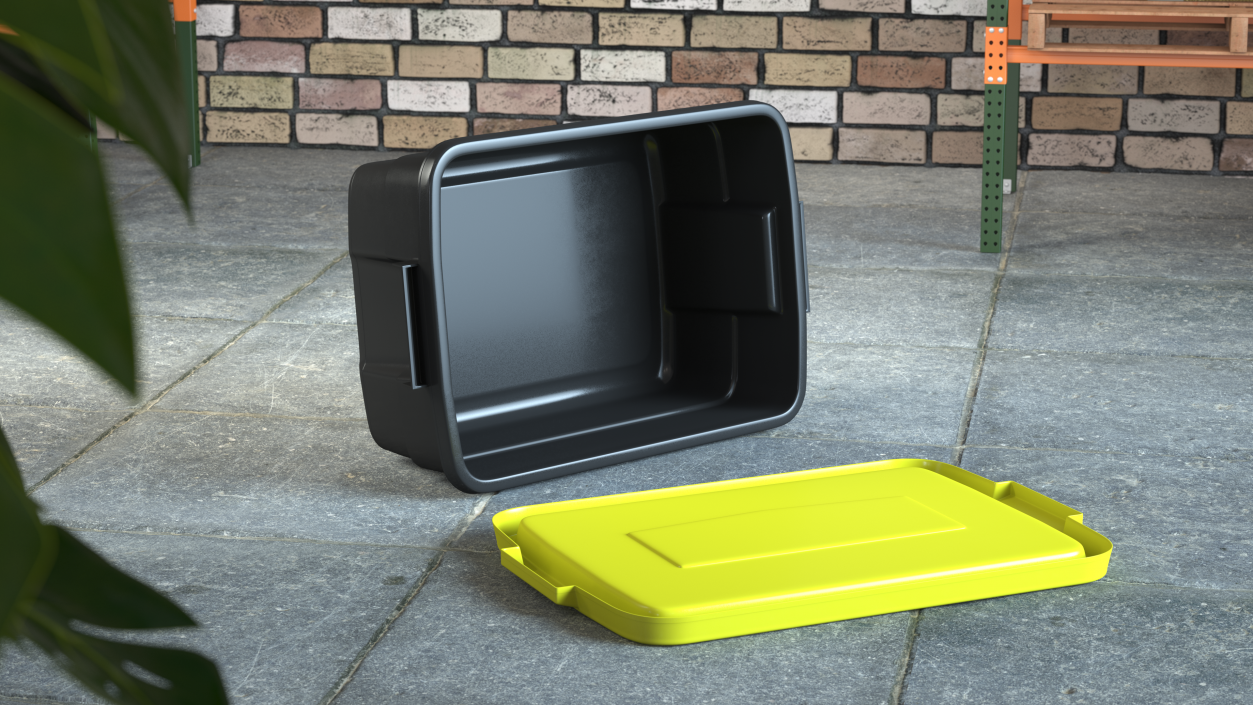 Polyethylene Storage Bin 10 Gallon 3D model