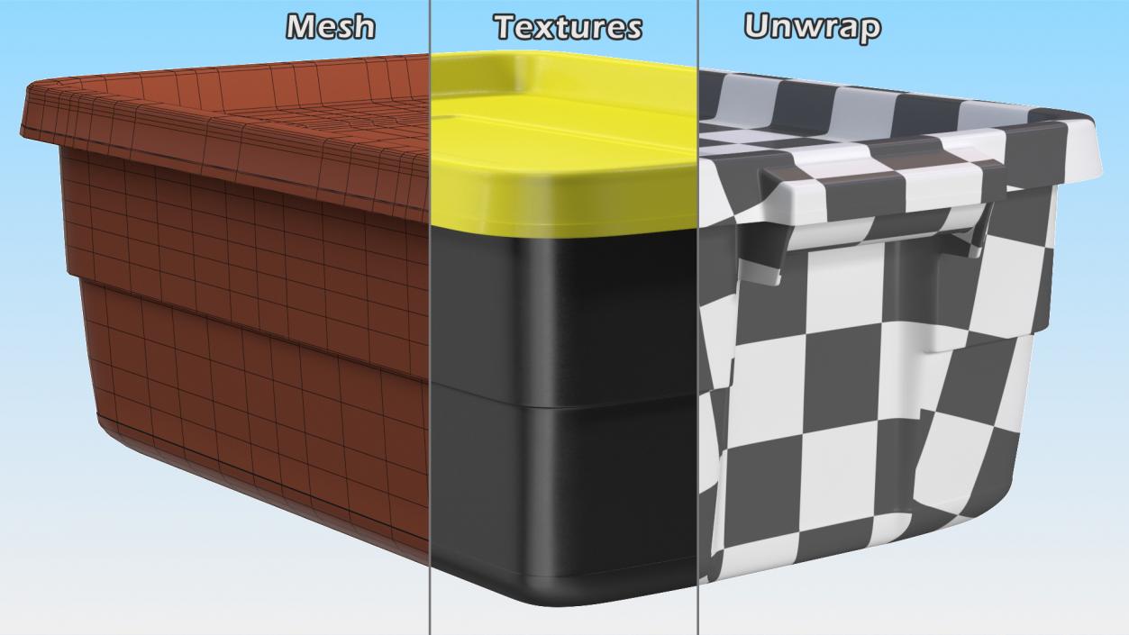 Polyethylene Storage Bin 10 Gallon 3D model