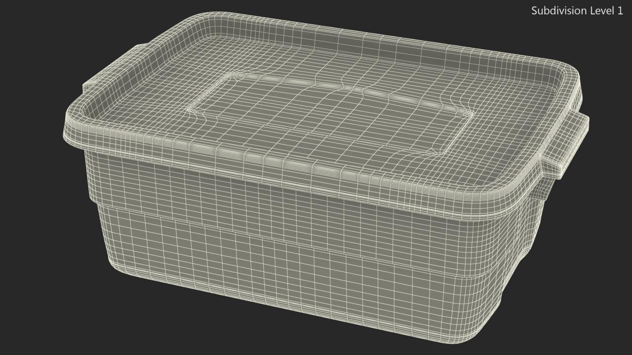 Polyethylene Storage Bin 10 Gallon 3D model