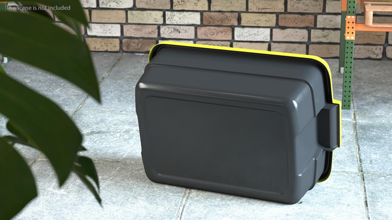 Polyethylene Storage Bin 10 Gallon 3D model