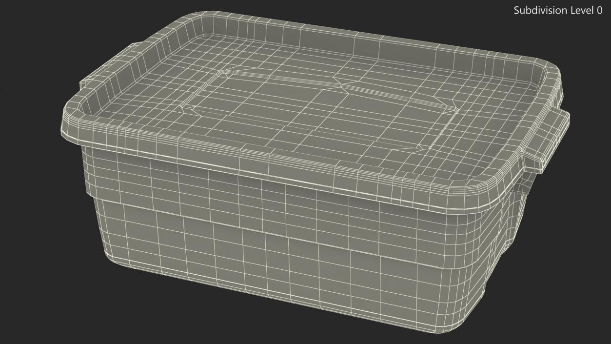 Polyethylene Storage Bin 10 Gallon 3D model