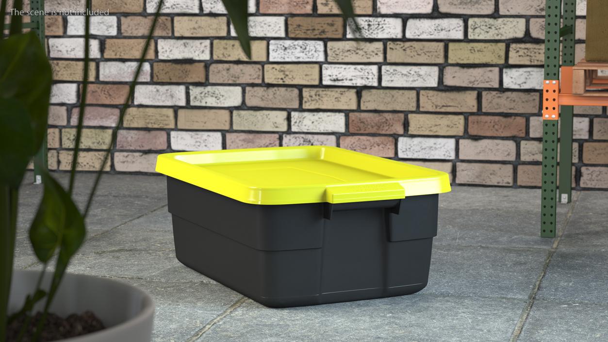 Polyethylene Storage Bin 10 Gallon 3D model